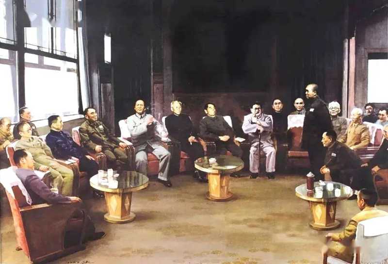 油畫《決策出兵》。高泉繪（資料圖）.jpg