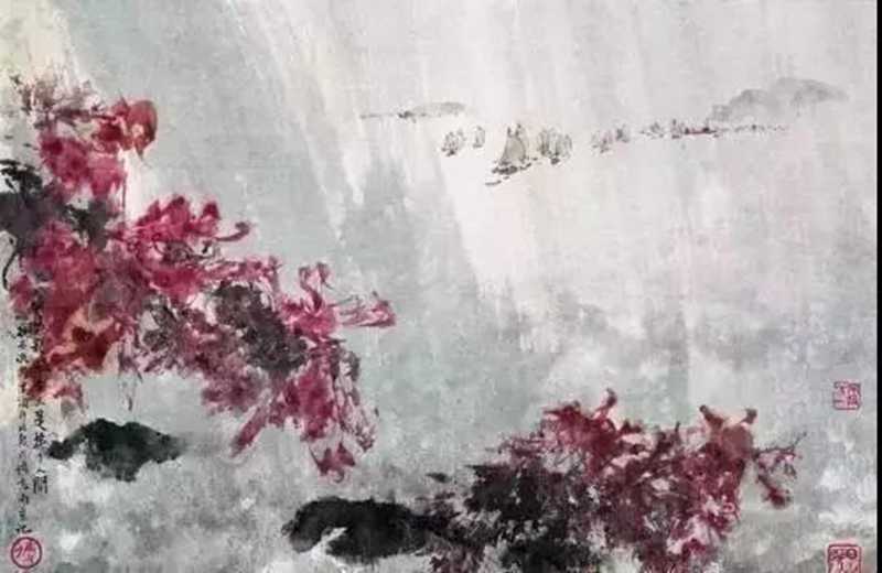 毛主席經典詩詞入畫，大氣磅礴，美不勝收（北戴河以及登廬山作品）(圖2)