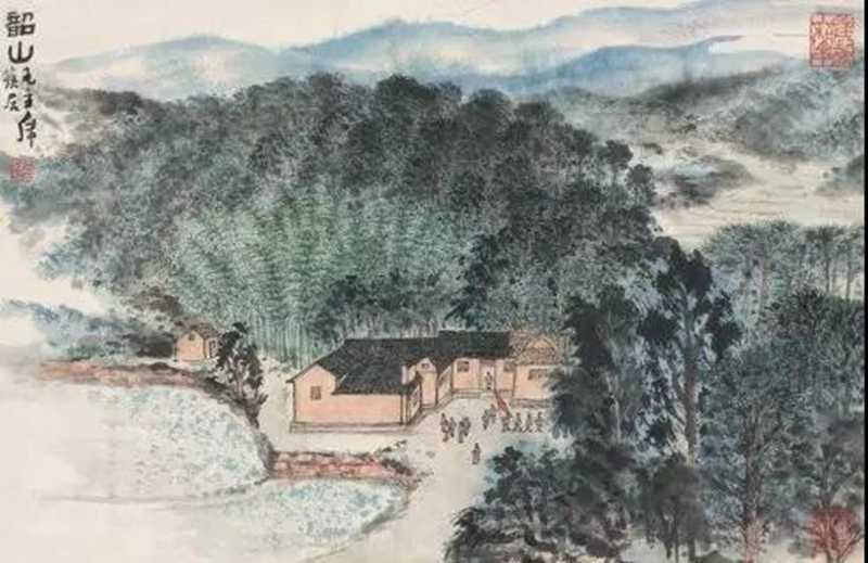 毛主席經典詩詞入畫，大氣磅礴，美不勝收（北戴河以及登廬山作品）(圖9)